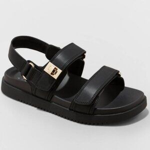 NWT Women's Jonie Ankle Strap Footbed Sandals - A New Day™